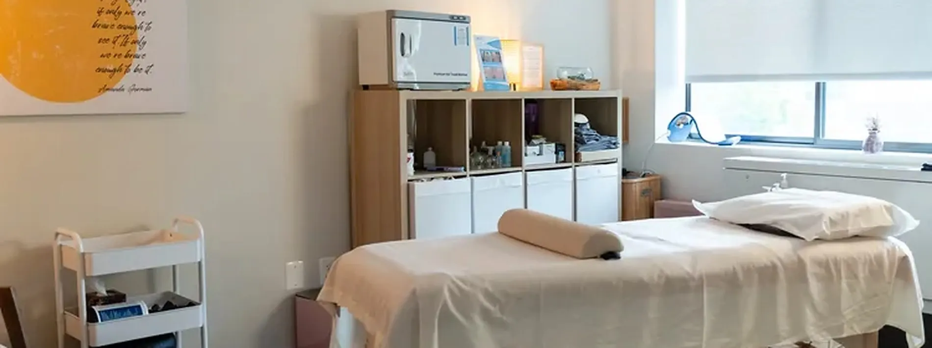 The treatment room at The Zen Point in Bethesda
